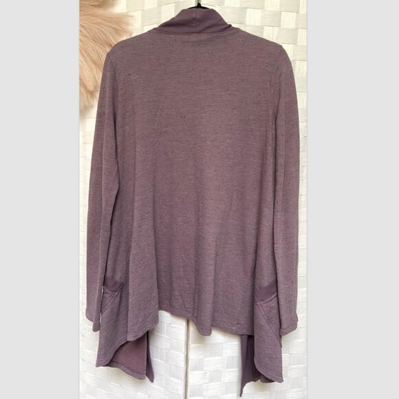 Splendid Comfy Purple Cotton Open Cardigan Size L - Picture 3 of 5